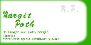 margit poth business card